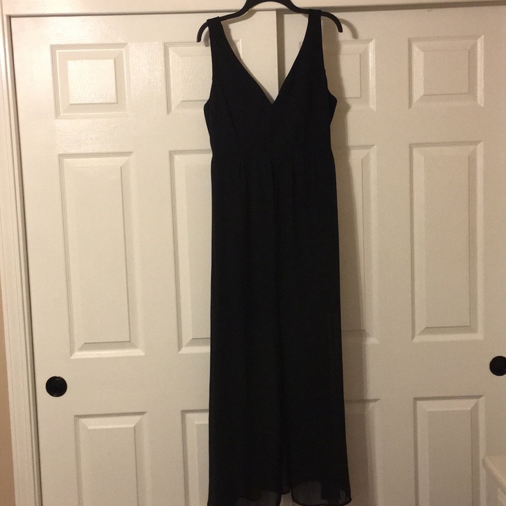 Black maxi chiffon bottom